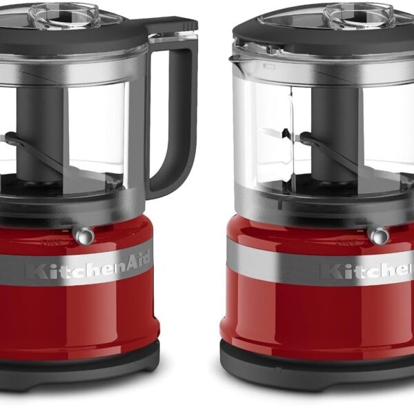 KitchenAid KFC3516ER 3.5 Cup Food Chopper, Empire Red, One Size (Pack of 2)