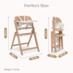 Silla Alta Convertible Delta Children Crave 24635-160 4 en 1 Madera de Haya Certificada FSC Color Natural