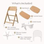 Silla Alta Convertible Delta Children Crave 24635-160 4 en 1 Madera de Haya Certificada FSC Color Natural