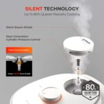 CUCKOO Olla arrocera a presión doble de 10 tazas sin cocer / 20 tazas cocidas con tecnología de calentamiento por inducc