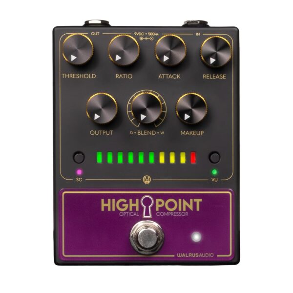 Walrus Audio Highpoint - Pedal de compresor óptico, color negro
