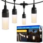 Cadena de Luces Enbrighten 87751 48 Pies 24 Bombillas Cilíndricas LED Blanco Frío 4000K Acrílico Resistente a Impactos