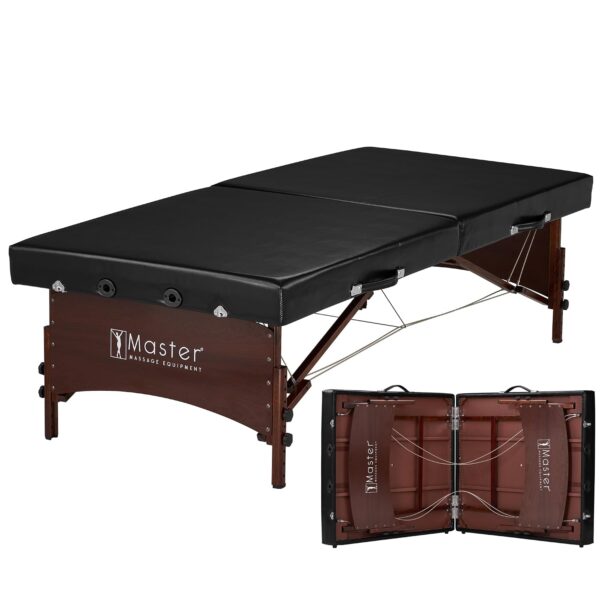 Mesa de Masaje Master Massage Canoga 10646XS Plegable 33.5 Pulgadas Extra Ancha Altura Ajustable 18 a 25.5 Pulgadas