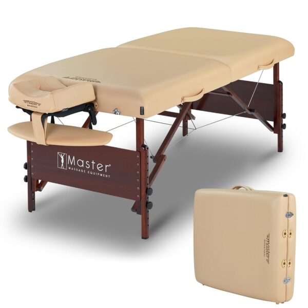 Mesa de Masaje Portátil Master Massage Del Ray 26639XS 30 Pulgadas Altura Ajustable 24 a 34 Pulgadas Capacidad 750 Libra