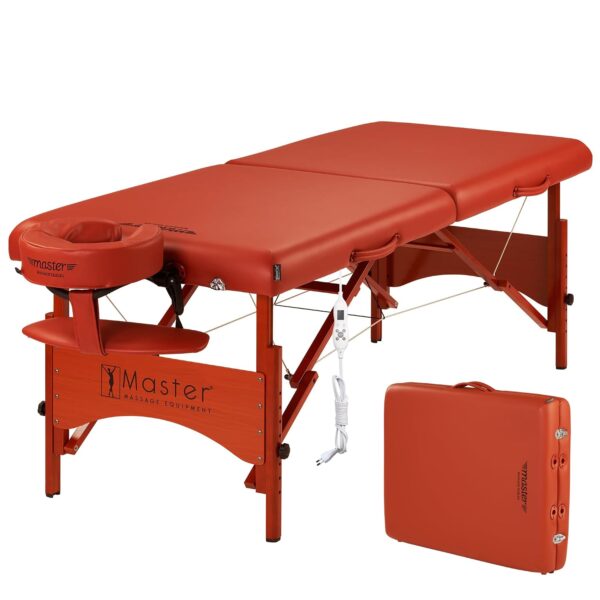 Mesa de Masaje Master Massage Fairlane 26283XS 28 Pulgadas Calefactable Portátil Color Cinnamon