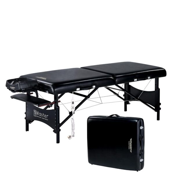 Mesa de Masaje Master Massage Galaxy 20244XS 30 pulgadas Plegable con Calefacción Therma Top Madera de Haya