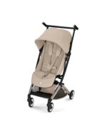 Cochecito de Viaje Ultraligero Cybex Libelle 526000945 Beige Almendra Aluminio Plegable Compatible con Equipaje de Mano