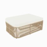 Set de Muebles de Patio Christopher Knight Home Modelo 382954 Ratán PE con Marco de Hierro Cojines y Mesa de Centro con