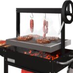 Parrilla de Barbacoa KoolMore KM-OG-A-45 50 Pulgadas Estilo Argentino Acero Inoxidable Color Negro