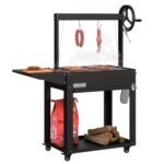 Parrilla de Barbacoa KoolMore KM-OG-A-45 50 Pulgadas Estilo Argentino Acero Inoxidable Color Negro