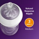Biberón Philips Avent Natural SCY903 04 Flujo Medio 9 Onzas Paquete de 24 Transparente
