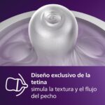 Biberón Philips Avent Natural SCY903 04 Flujo Medio 9 Onzas Paquete de 24 Transparente