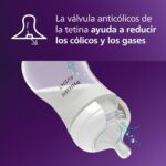 Biberón Philips Avent Natural SCY903 04 Flujo Medio 9 Onzas Paquete de 24 Transparente