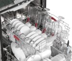 Sharp SDY6768SMS 24-Inch Stainless Steel Built-In Top Control Dishwasher with 3rd Rack, 16 Place Settings, and 44 dBA Qu