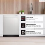 Sharp SDY6768SMS 24-Inch Stainless Steel Built-In Top Control Dishwasher with 3rd Rack, 16 Place Settings, and 44 dBA Qu