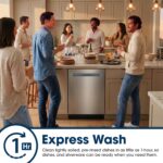 Sharp SDW6768SMS 24-Inch Stainless Steel Dishwasher with Auto Door Open, Third Rack, and 44 dBA Quiet Operation