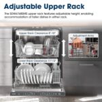 Sharp SDW6768SMS 24-Inch Stainless Steel Dishwasher with Auto Door Open, Third Rack, and 44 dBA Quiet Operation