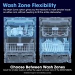 Sharp SDW6768SMS 24-Inch Stainless Steel Dishwasher with Auto Door Open, Third Rack, and 44 dBA Quiet Operation