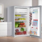 PrecisionAuto Compact 4.3 Cu ft Mini Fridge with Freezer, Adjustable Temperature, Removable Shelves and Crisper Drawer,