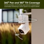 Cámara de Seguridad WYZE Cam Pan v4 Paquete de 2 4K Ultra HD Panorámica 360 Grados Inclinación 180 Grados IP65 Visión No