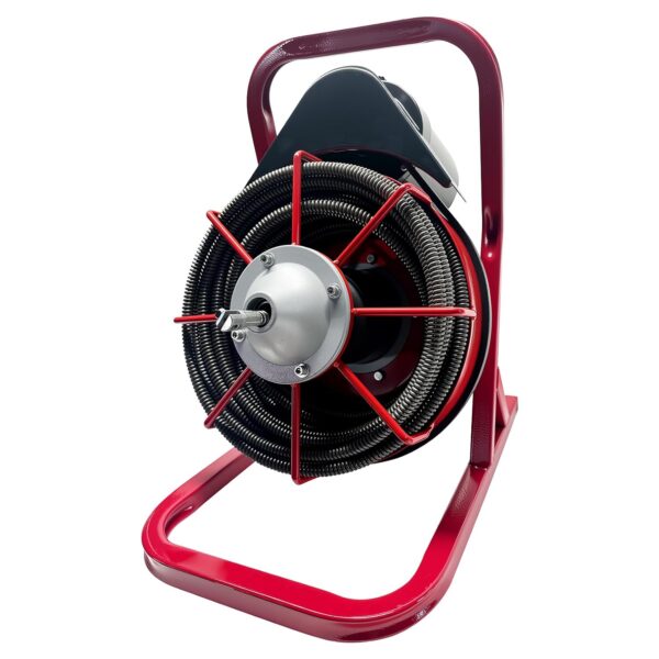 75FT x 1/2" Drain Cleaner Machine, 400W Electric Drain Auger with 6 Cutters & Foot Switch, Heavy Duty Sewer Snake for 1"