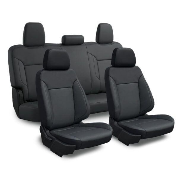 Funda de Asiento Seatus Easy Jacket Basic Spandex para Chevrolet Silverado 1500 Crew Cab 2019 2026 Trasera con Apoyabraz