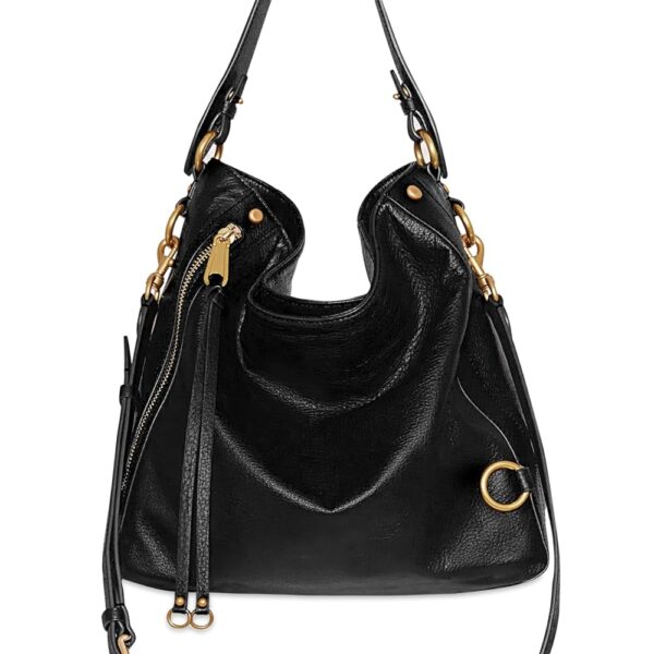 Bolso Hobo para Mujer Rebecca Minkoff Concept One MAB RVHU21TMBH74 Cuero Genuino Negro 11x15x6 Pulgadas