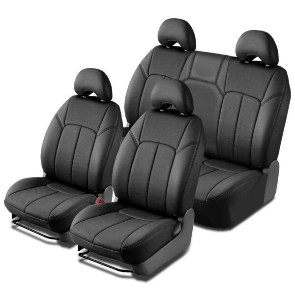 Funda de Asiento Clazzio NL-EAFOB7286KKK Piel Nappa Ford F150 Super Cab 2021-2022 Parte Delantera Sin Tapa Superior Negr