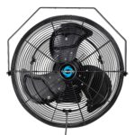 Ventilador Nebulizador Tornado 20 Pulgadas Alta Velocidad Montaje en Pared Metal 4750 CFM 3 Velocidades 5 Boquillas UL