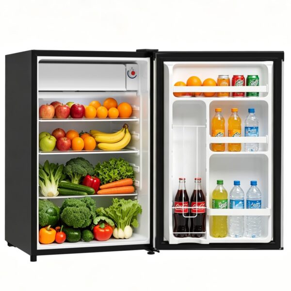 Garvee Combo compacto de 4.5 pies cúbicos para congelador-nevera, funcionamiento ultra silencioso, mini refrigerador de