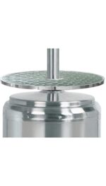 Calentador de Patio PrimeGlo PRL-GT-A 87 pulgadas Acero Inoxidable 49000 BTU Bronce Martillado con Ruedas Regulador y Ma