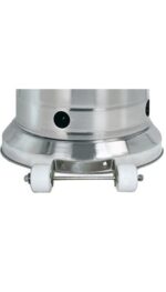 Calentador de Patio PrimeGlo PRL-GT-A 87 pulgadas Acero Inoxidable 49000 BTU Bronce Martillado con Ruedas Regulador y Ma