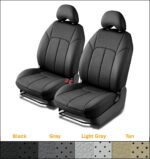 Funda de Asiento Clazzio AMZP-2107LLL PVC Perforado Gris Claro para Toyota Tacoma 2005-2008 Double Access Cab TRD Solo D