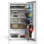 TCL 3.1 Cu Ft Compact Single Door Refrigerator in White, Small Mini Fridge Without Freezer for Bedroom, Dorm, Office, Ki