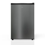 TCL 3.1 Cu Ft Compact Single Door Refrigerator in Silver, Small Mini Fridge Without Freezer for Bedroom, Dorm, Office, K