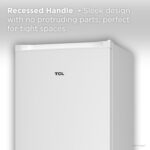 TCL Congelador vertical de 5.6 pies cúbicos, delgado y compacto de baja temperatura de bajo consumo para carne y helado,
