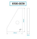 Dasqua 8500-0038 Precision Granite Square for Squareness and Perpendicularity, Grade 00, 250 x 160 x 50 mm Size