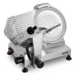 VEVOR Cortador de carne comercial, cortador eléctrico de 400 W, hoja de acero al carbono extraíble de 12 pulgadas y band
