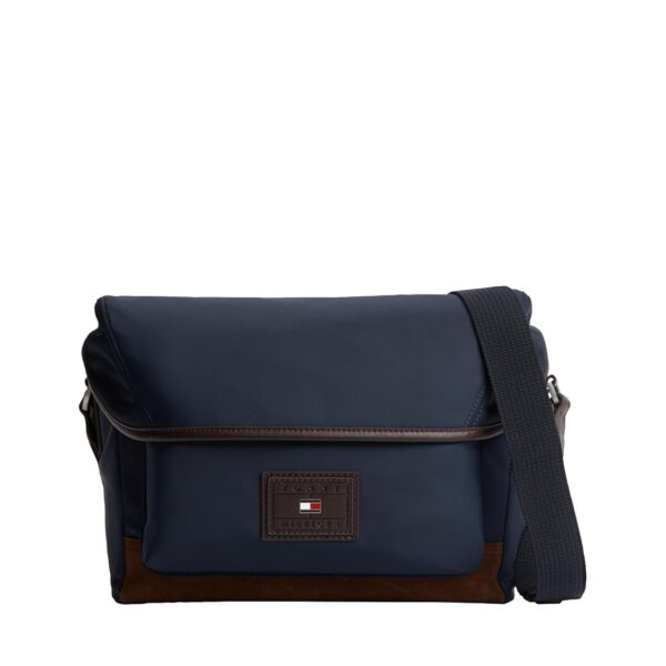 Bolso Cruzado Tommy Hilfiger Heritage AM14392-400 Azul Space Blue Poliéster Repreve 9 Litros