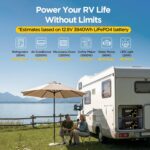 Batería de Litio LiFePO4 GOKWH 12.8V 300Ah 3840Wh con Monitoreo Bluetooth BMS 200A