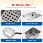 Professional Dual Tank Electric Deep Fryer 2x10L – Heavy-Duty Stainless Steel Oil Fryer for Home & Commercial Kitchen –