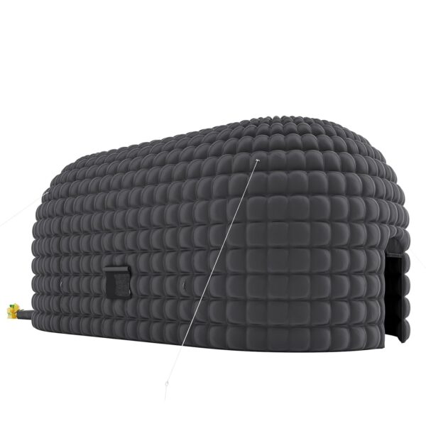 Tienda de Campaña Inflable Garvee Club Nocturno 33.5 x 18.4 x 14.8 Pies Tela Oxford 210D Negro con Soplador 950W