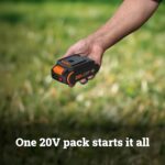 Compresor de Aire Portátil WORX WX098L 20V 150 PSI Inalámbrico Negro y Naranja