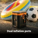 Compresor de Aire Portátil WORX WX098L 20V 150 PSI Inalámbrico Negro y Naranja