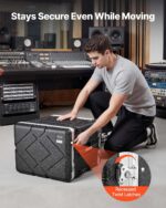 VEVOR Estuche para rack de 8U, estándar de 19 pulgadas de profundidad, gabinete de servidor rodante con ruedas, construc