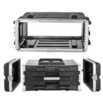 VEVOR Estuche para rack de 4U, estándar de 19 pulgadas de profundidad, gabinete de rack para servidores con construcción
