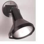 Reflector de Luz Exterior Ajustable Nuvo SF77/700/12 PAR38 Base E26 Negro Paquete de 12