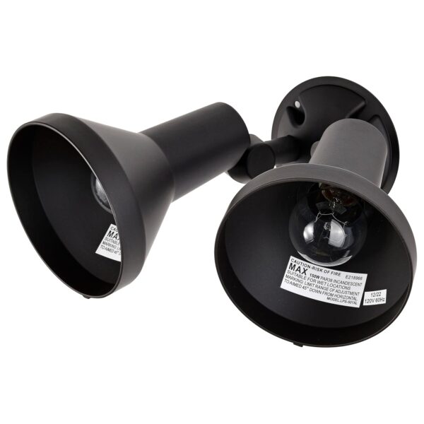 Lámpara Reflectora Doble para Exterior Nuvo SF77/495/12 PAR38 Base E26 Bronce Oscuro Ajustable Paquete de 12