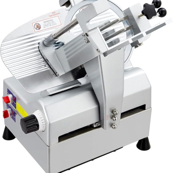 Meat Slicer, 240w Fully-Auto Stainless Steel Frozen Meat Slicer, 0-12MM Adjustable, Child Lock Protection, Easy to Clean