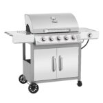 Parrilla de Gas Royal Gourmet GE5001S 5 Quemadores Quemador Lateral Plata 59000 BTU 603 Pulgadas Cuadradas Área de Cocci